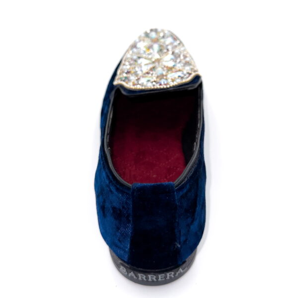 Slipper Pedrería Flower Blue - Image 6