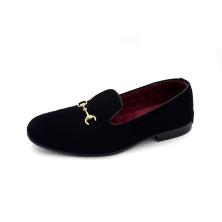 Slipper Negro Liso Buck