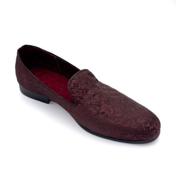 Slipper Satin Café Hojas - Image 2
