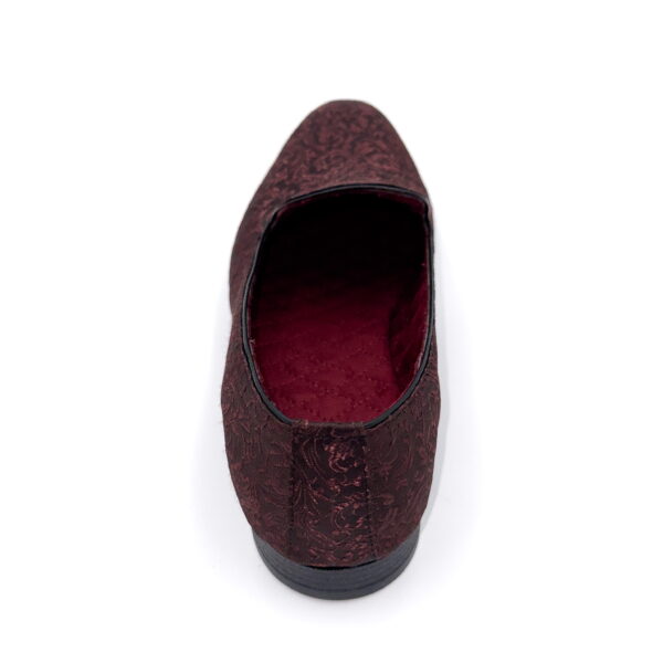 Slipper Satin Café Hojas - Image 3