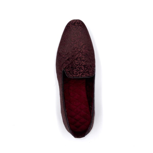 Slipper Satin Café Hojas - Image 6