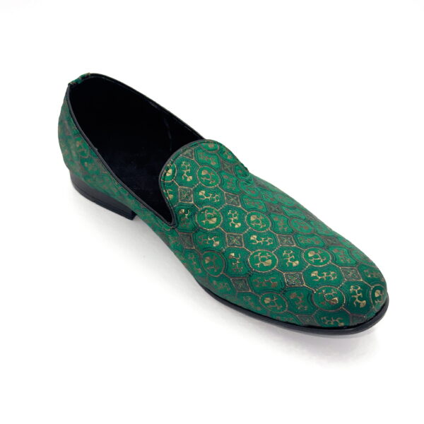 Slipper Satin Verde Olivo - Image 3