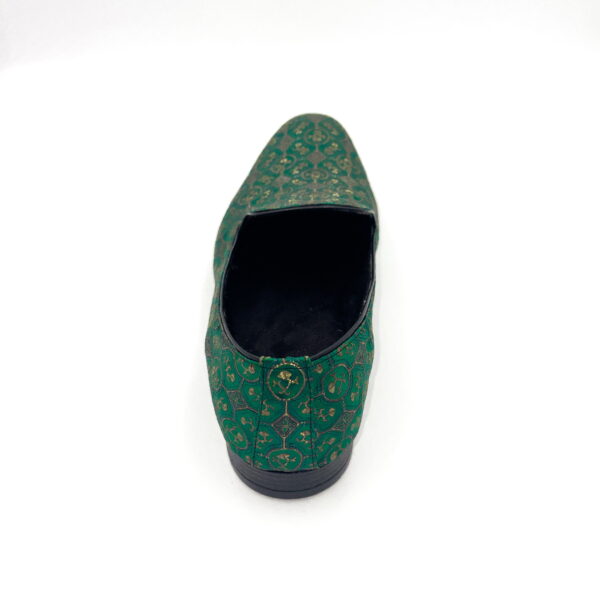 Slipper Satin Verde Olivo - Image 5