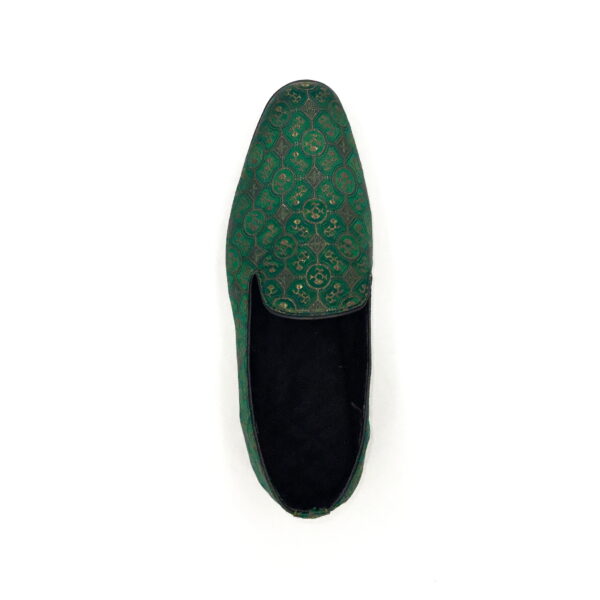 Slipper Satin Verde Olivo - Image 6