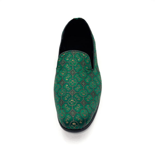 Slipper Satin Verde Olivo - Image 4